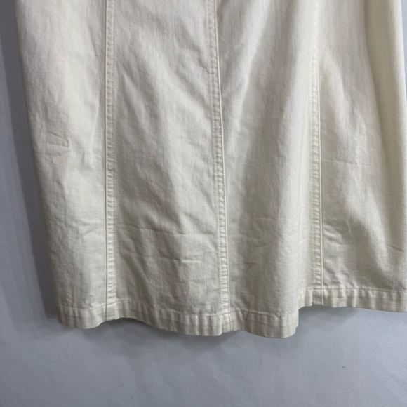 NWT Free People Cheyenne Ivory Denim Mini Dress, size M - Picture 8 of 13